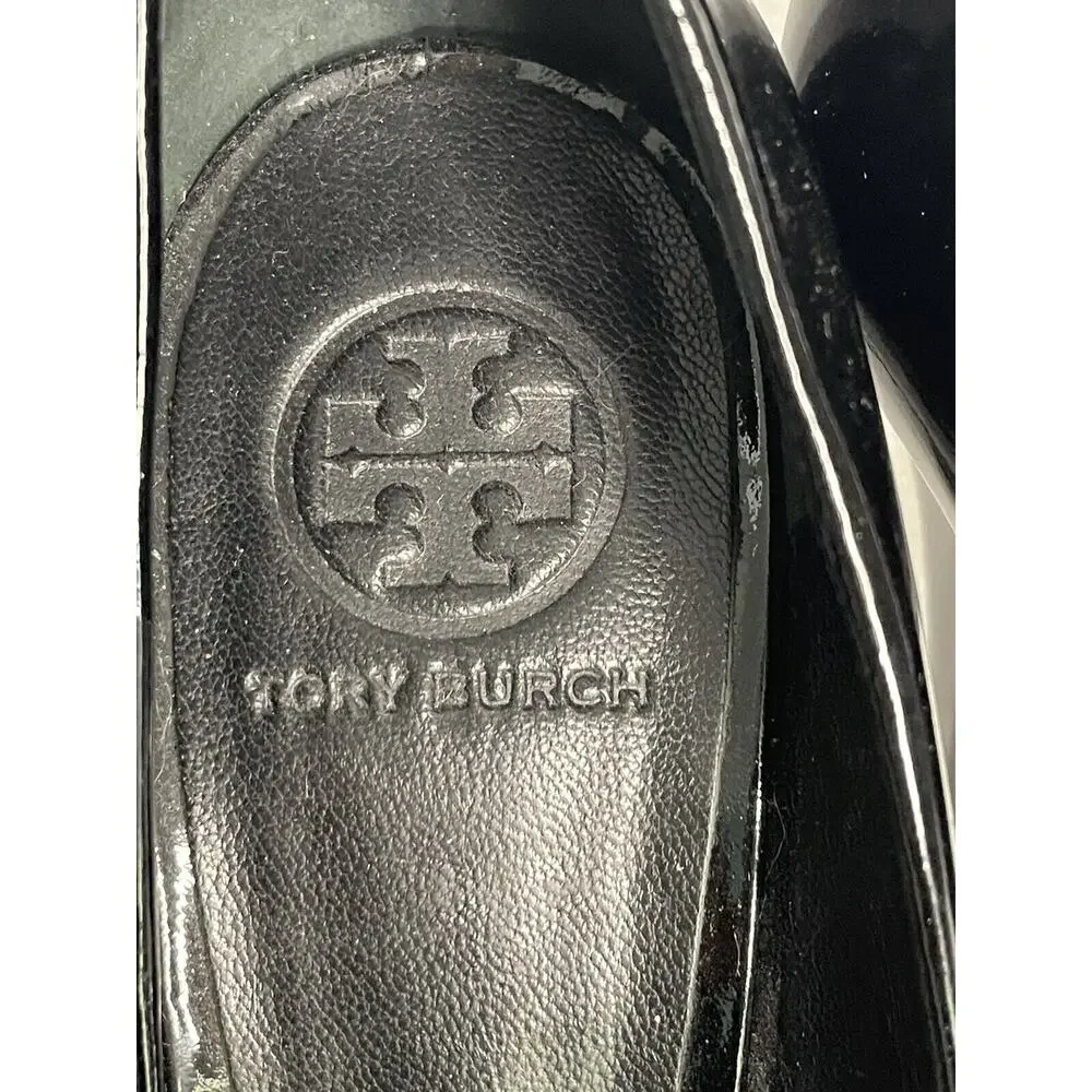 Tory Burch Jude Patent Leather Heels Black Size 10 Stiletto
